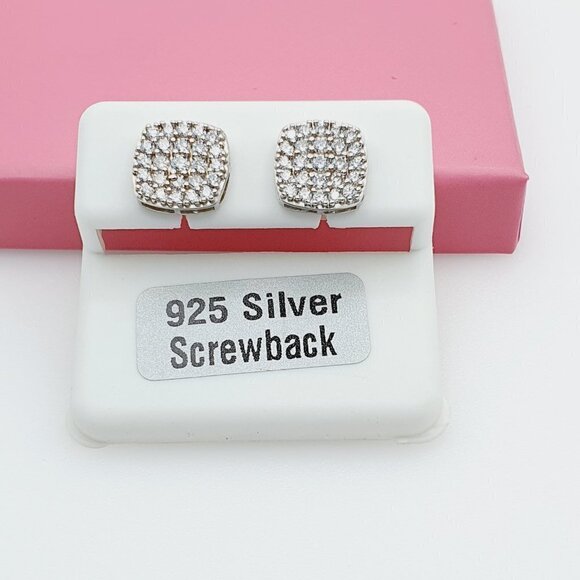 "925 Sterling Silver Cubic Zirconia Earrings, U19254556 - Picture 11 of 11